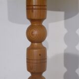 Vintage scandinavian wooden floor lamp 1960