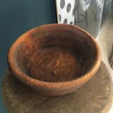 Crafted raw wood jatte