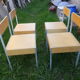 Série de 4 chaises suisse 1980