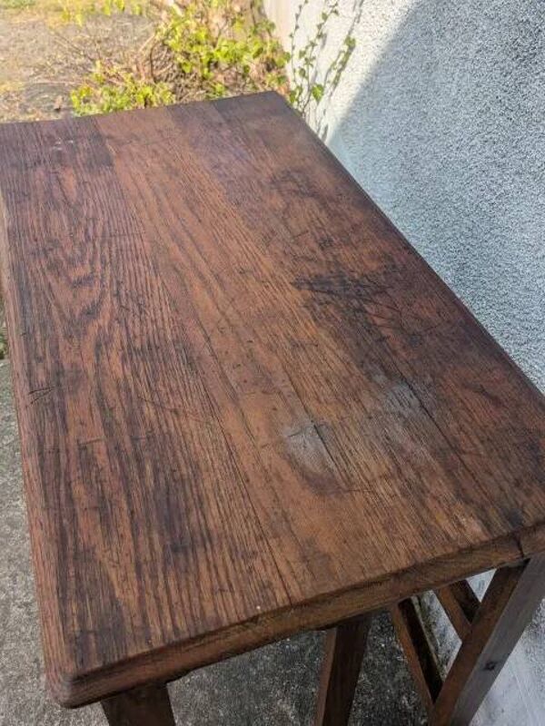 Bureau enfant, table d'appoint en chêne