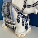 Ceramic elephant plant holder stool