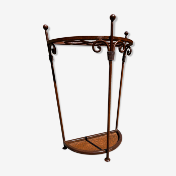 Wrought iron umbrella holder