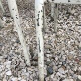 10 white school chairs