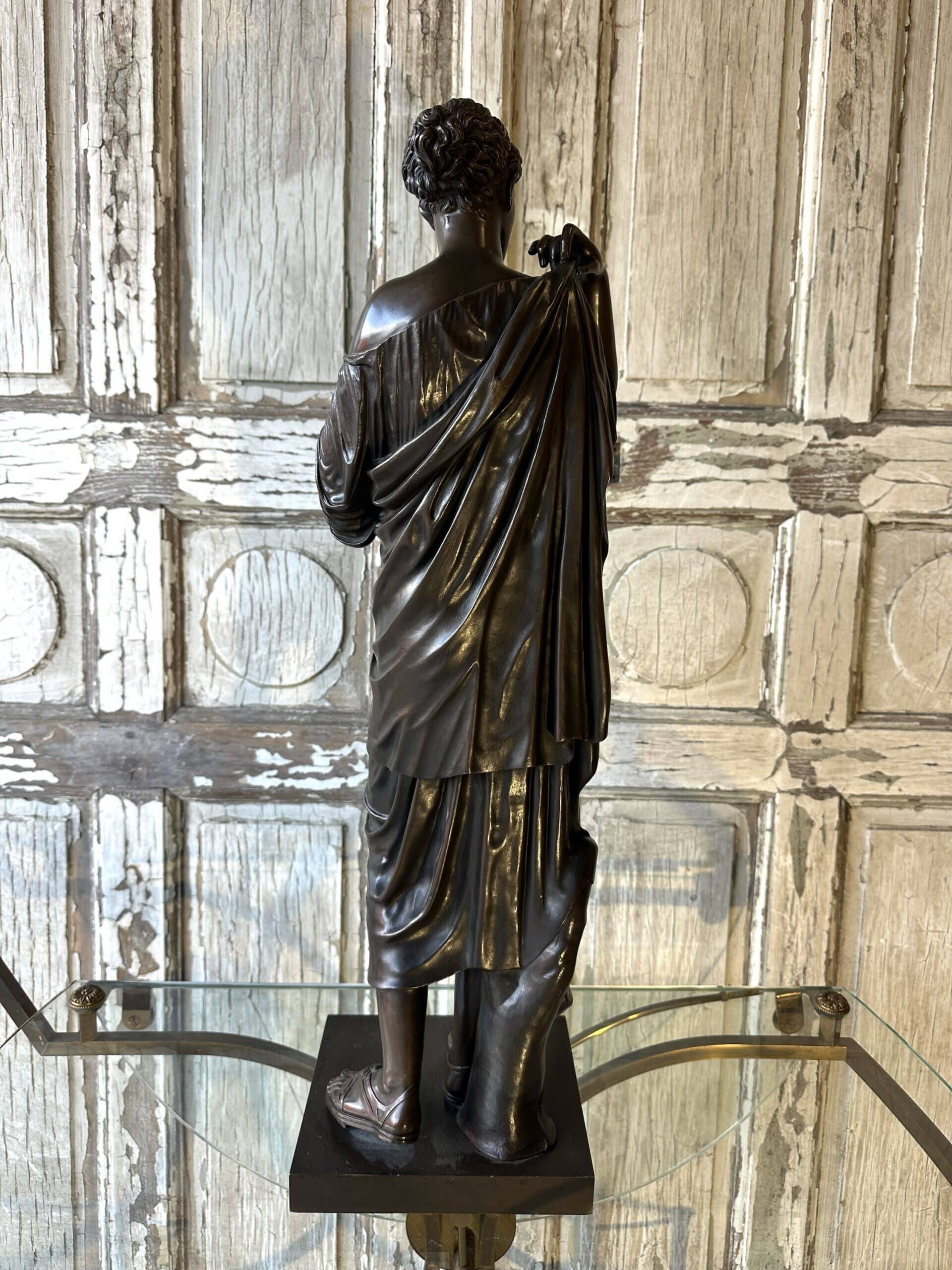 Sujet en bronze Diane d’après Praxitèle circa 1900