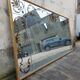 Venetian mirror Art Deco brasserie bistro in eglomerized glass 204x105cm