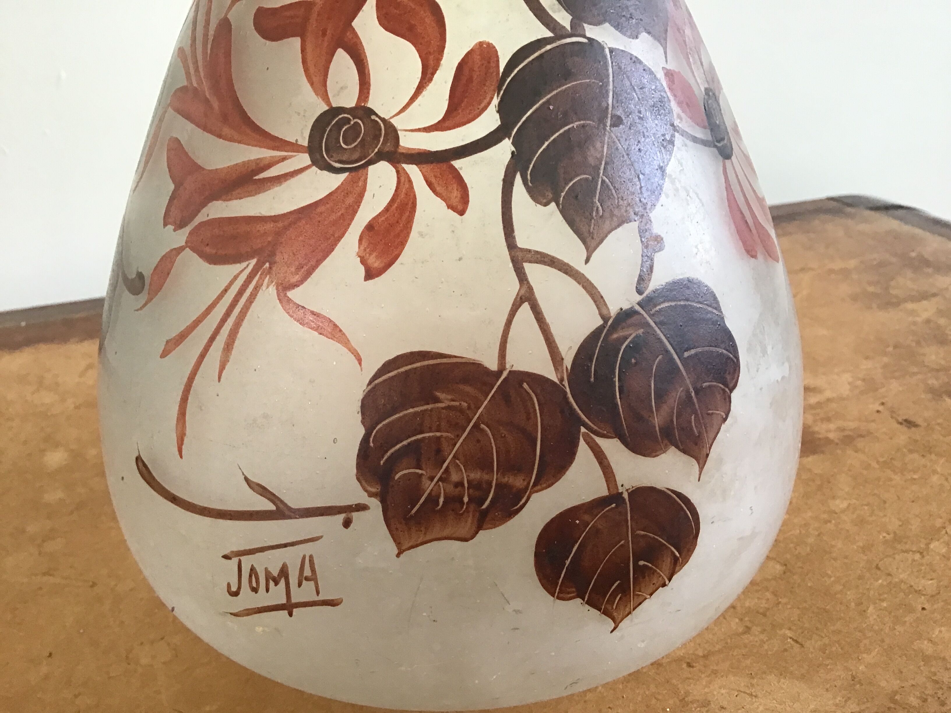 Vase Joma art deco signed