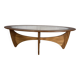 Mid Century Retro Vintage Teak & Glass Oval Astro Coffee Table by GPlan1960