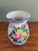 Signed hand made jar with floral motiv Country Side