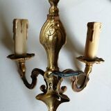 Paire d'appliques classiques en bronze doré