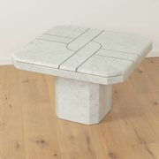 Table basse en marbre des années 1980