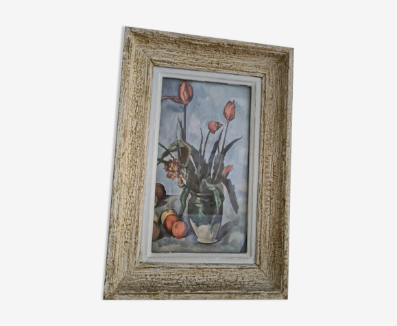 Reproduction le vase de tulipes