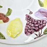 Vintage Fruit Slush Salad Bowl Grape Lemon Apple Pear Plum