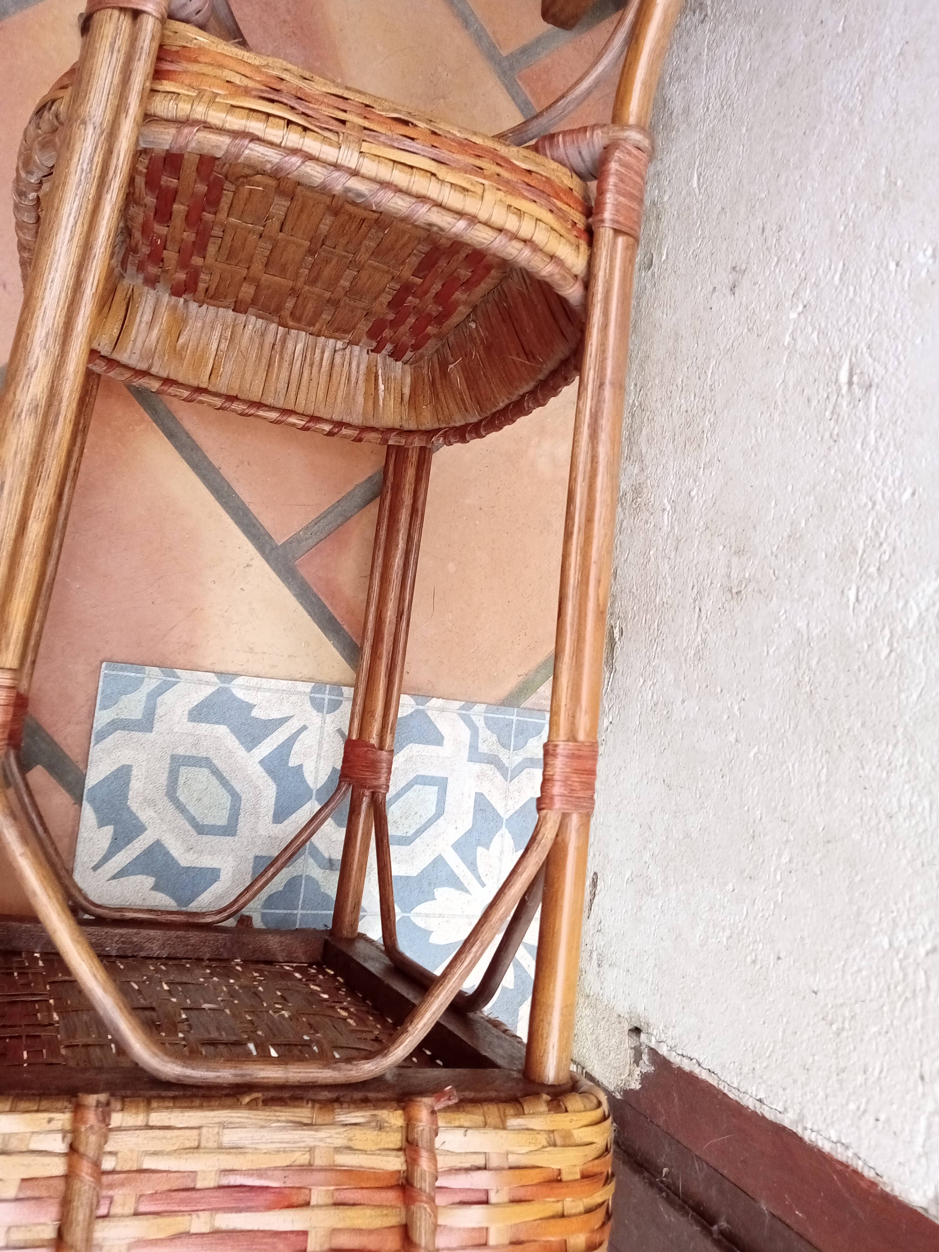 Small rattan table