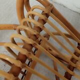 Bamboo wicker rocking chair