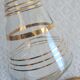 Luxhem glass carafe with vintage gold trim