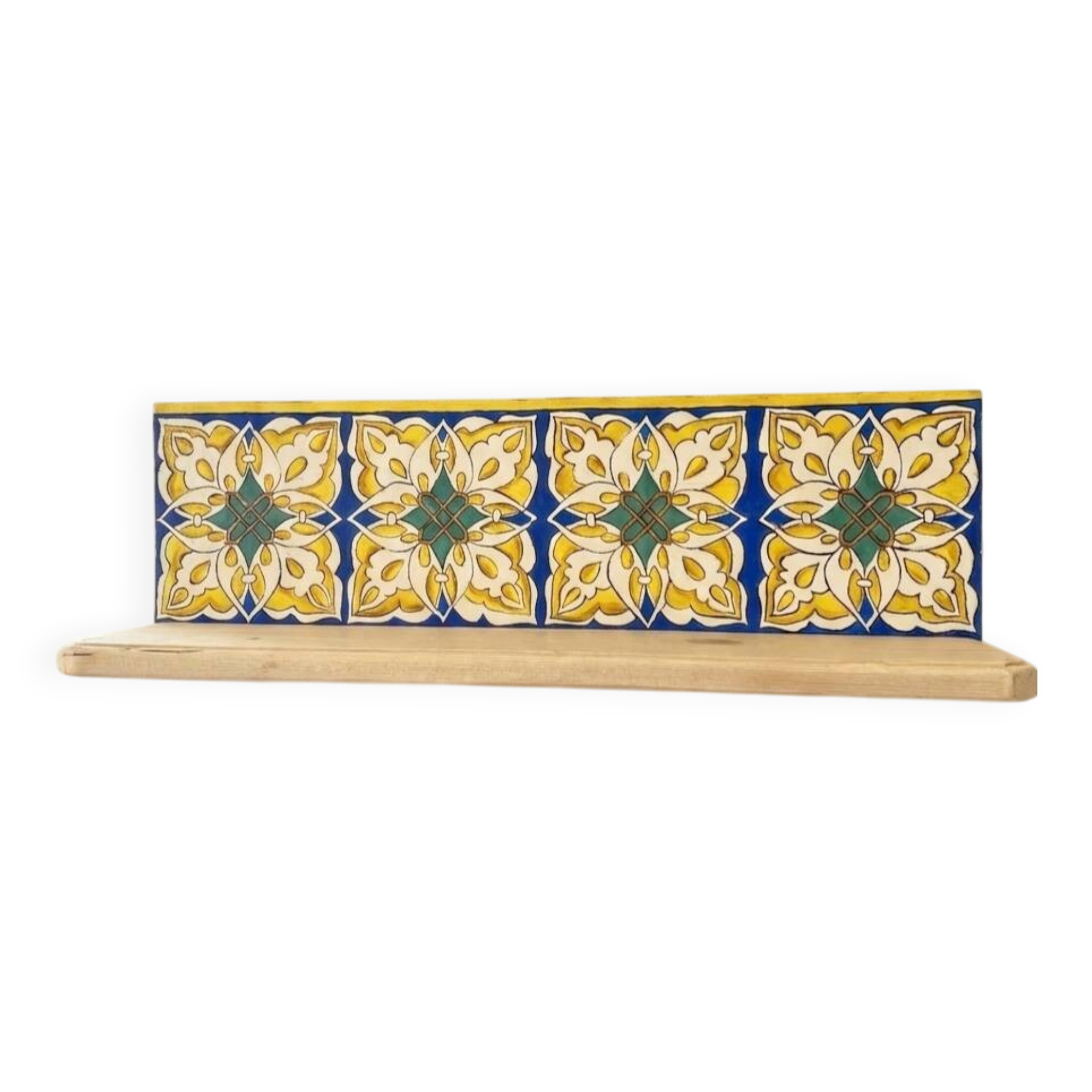Hand-painted wall shelf