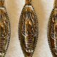 Set of 6 lobster forks and tongs, silver plated metal by Silea, circa 70