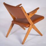 Architectural Armchairs by Arne Hovmand Olsen, Denmark, 1970s, Set of 2