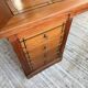 Double-sided walnut counter desk 1900
