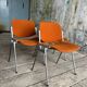 DSC 106 chair in orange by Giancarlo Piretti for Castelli, 1970s.