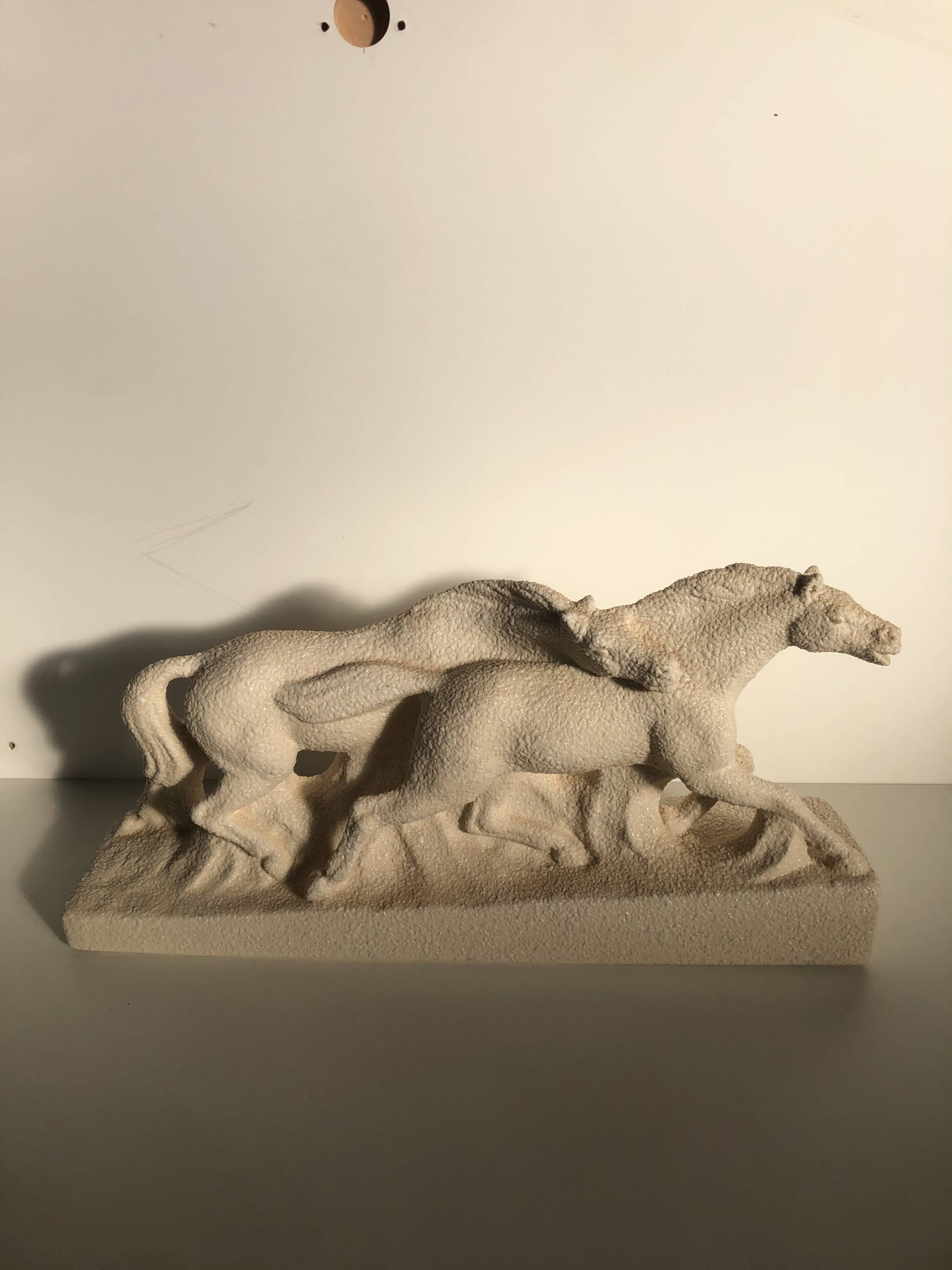 Vintage ceramic horses