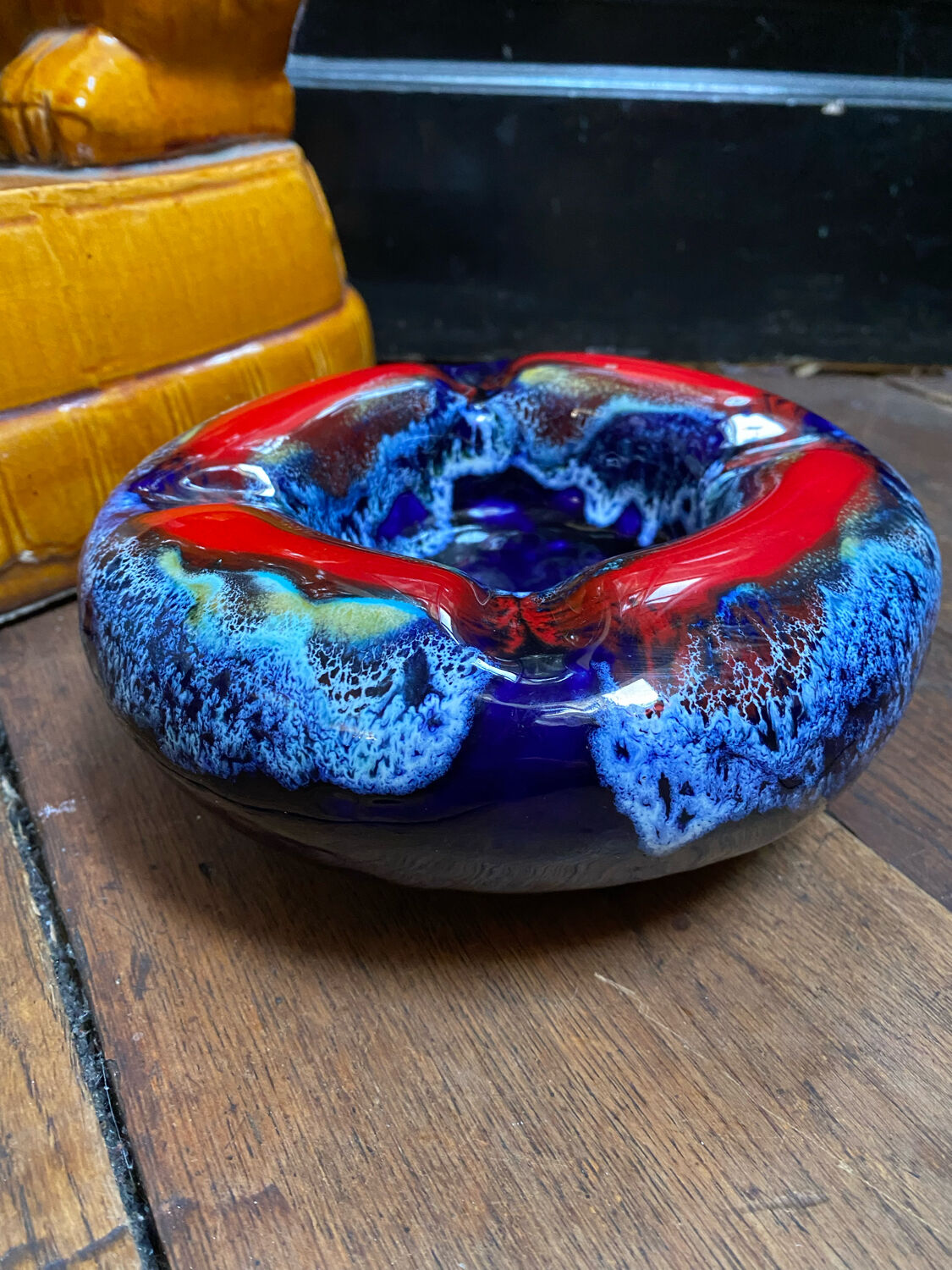 Vintage ashtray flame Vallauris