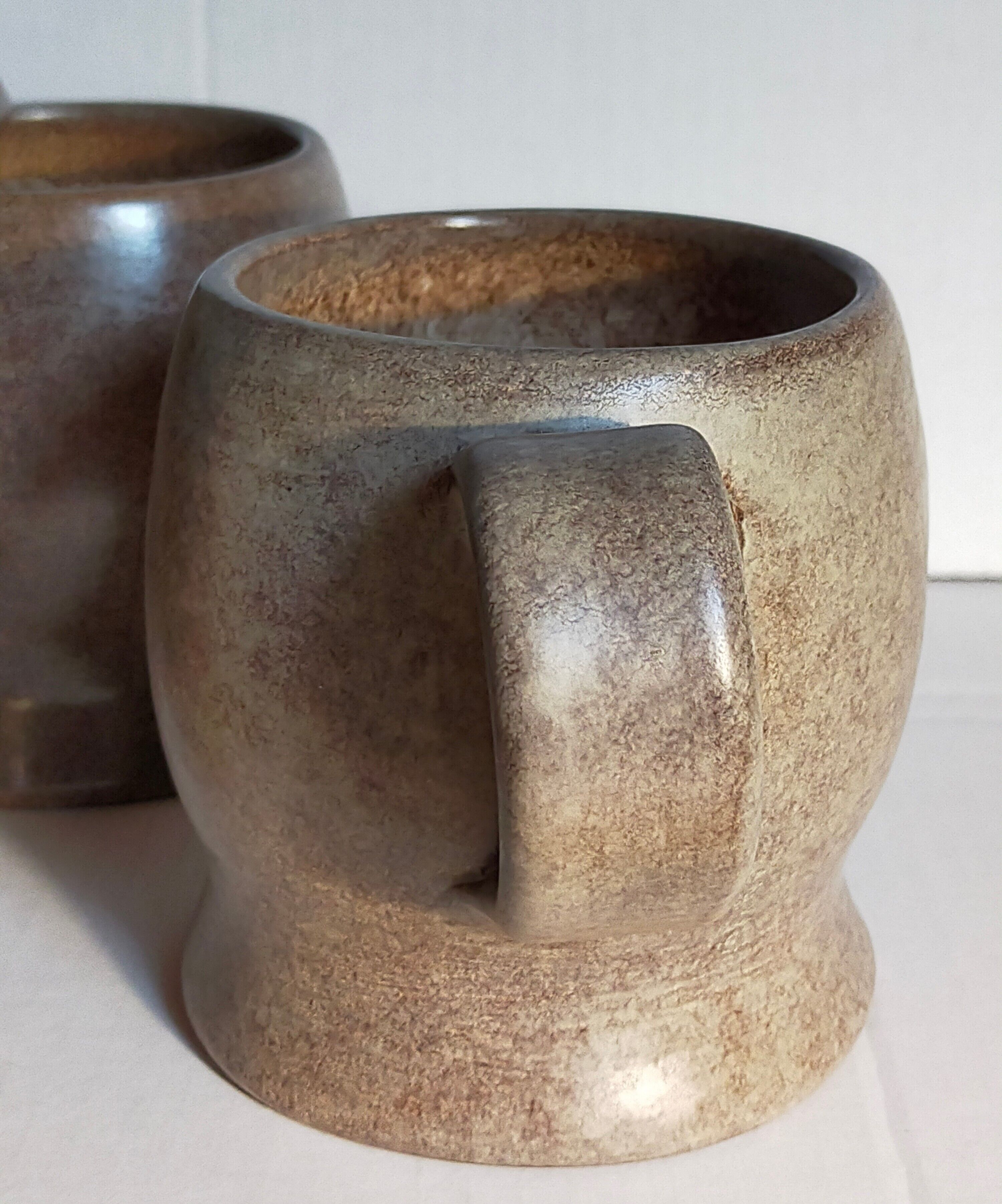 Six chopes céramiques de Max Idlas années 60