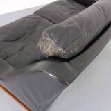 Mid-Century Rosewood & Leather 2-Seater Sofa by Rudolf Glatzel for Kill International, 1960s