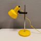 Danish table lamp in beautiful yellow color. Estimated 1980s.