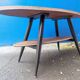 Coffee table oval compass legs vintage 50 60