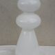 White glass vase