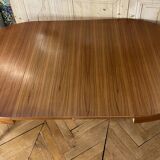 Scandinavian Style Extendable Round Teak Table -