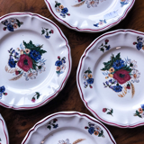 Set of 5 small plates modelE Agreste