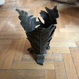 Elegant bronze umbrella door by the famous Italian designer Gabriella Crespi