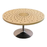 Table ronde mozaiektafel avec tulpvoet 'Schwalingen'