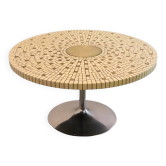 Table ronde mozaiektafel avec tulpvoet 'Schwalingen'