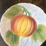 Assiette a dessert en barbotine