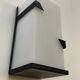 Pair of perspex and metal wall lamps, 50s