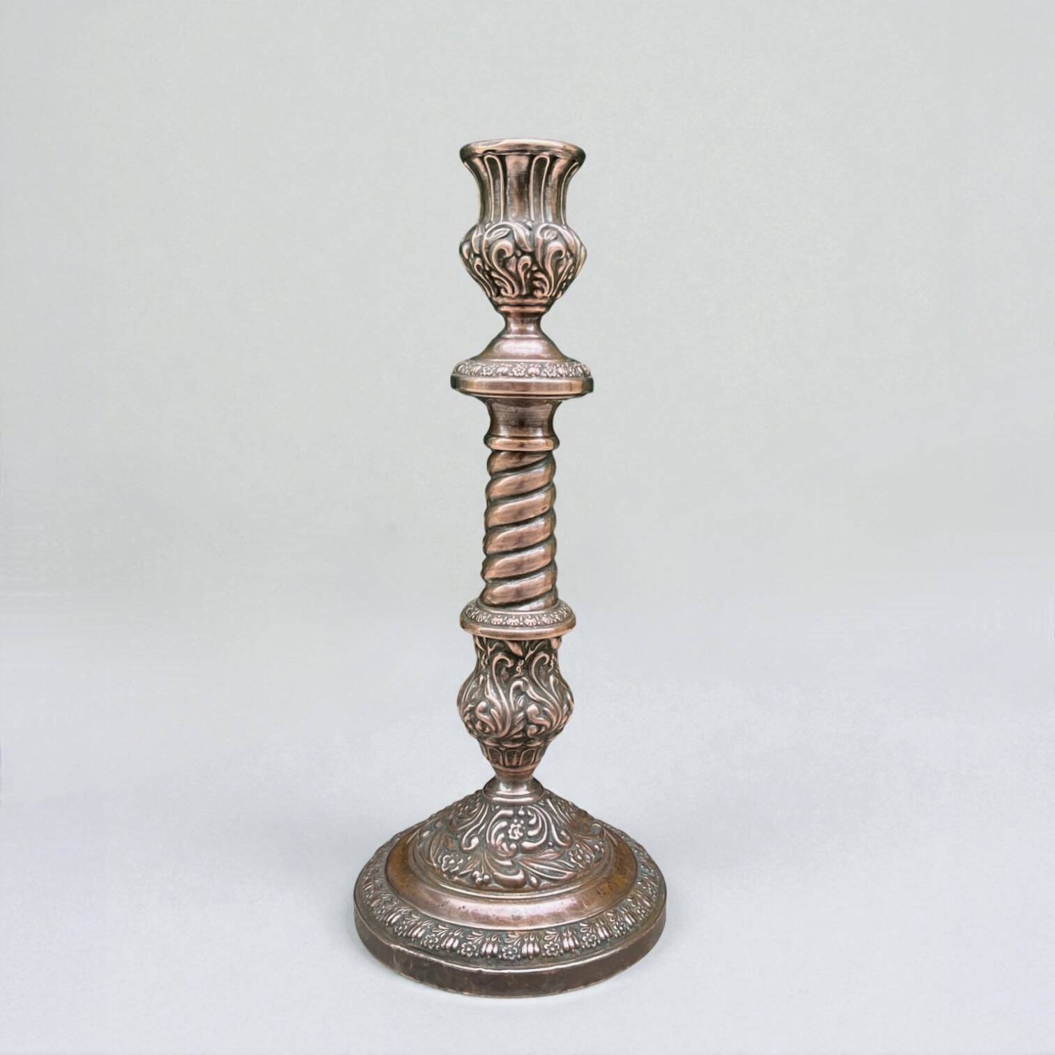 Late 19th century copper candlestick from the Napoleon III era