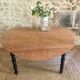 Antique round wooden table