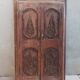 Old cupboard doors, beech wall bookcase (1)