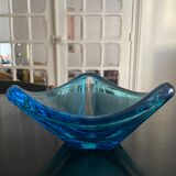 Empty blue crystal pocket