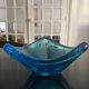 Empty blue crystal pocket