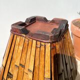 Porte parapluies vintage en rotin style colonial 1930 - Cache pot vintage en rotin