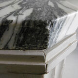 Art deco wood and marble sideboard