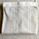 Dessus de lit en laine tricoté vintage 220x240