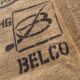 Coffee in burlap bag ma