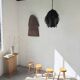 Brutalist suspension Jansen metal welded flower