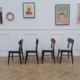 set of 4 vintage teak chairs