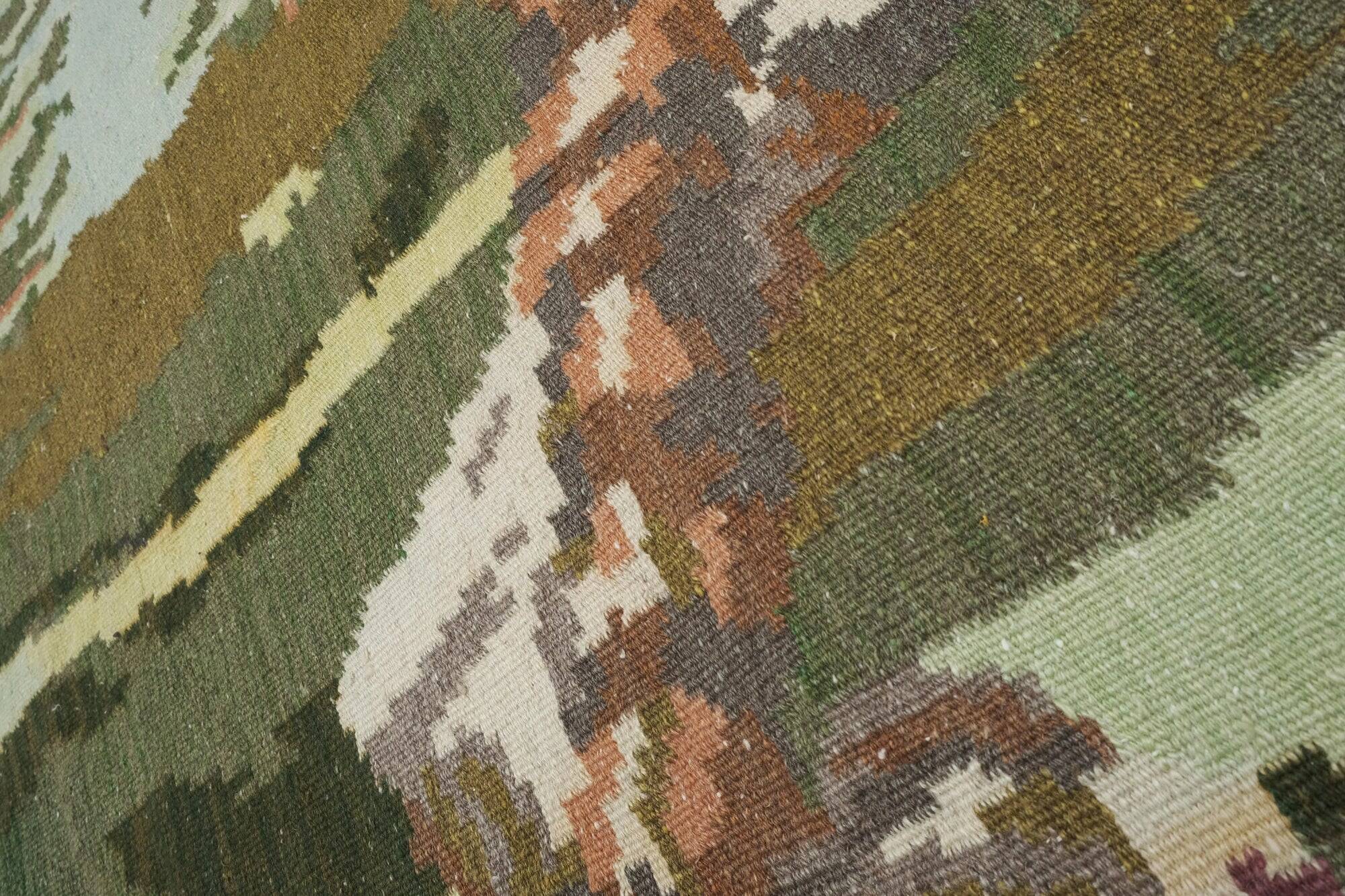 Vintage Turkish kilim, handwoven, 185x330 cm.